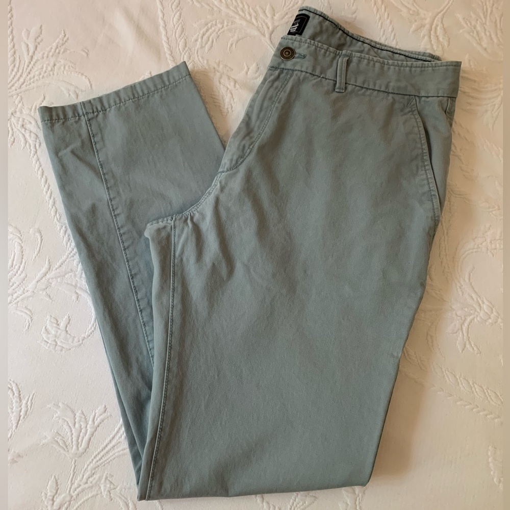 Gap Khakis Lived in Tapered Khaki Gray Blue 36 x 34